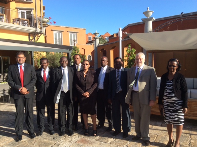 The Board of PAPA pictured with Mr John Heap (2nd from right), President of World Confederation of Productivity Science (WCPS) in Mauritius.